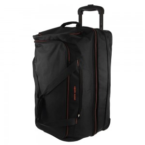 Black Pierre Cardin 82cm Large Soft Trolley Case | 4308-HFRZV