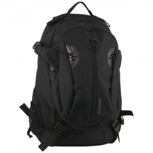 Black Pierre Cardin Adventure Travel & Casual Backpack | 9347-OHJZN