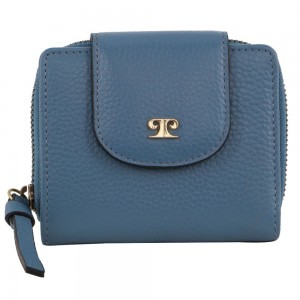 Blue Pierre Cardin Leather Tab Bi-Fold Wallet | 7354-QVBED