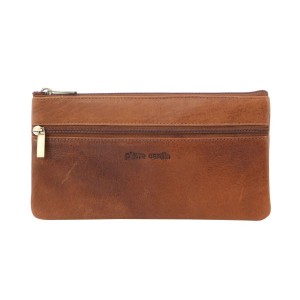 Brown Pierre Cardin Genuine Leather Coin Purse | 7294-NOIXH