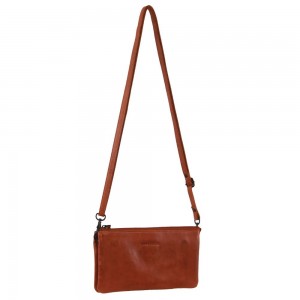 Brown Pierre Cardin Leather Multiway Cross-Body Bag | 8567-HUWMG