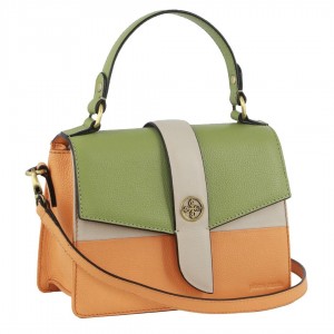 Leaf Pierre Cardin Leather Cross-Body Clutch Bag | 8120-ODAQX