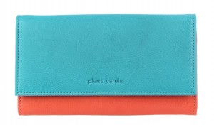 Turquoise Pierre Cardin Multi Color Leather Wallet | 6082-LVSTX